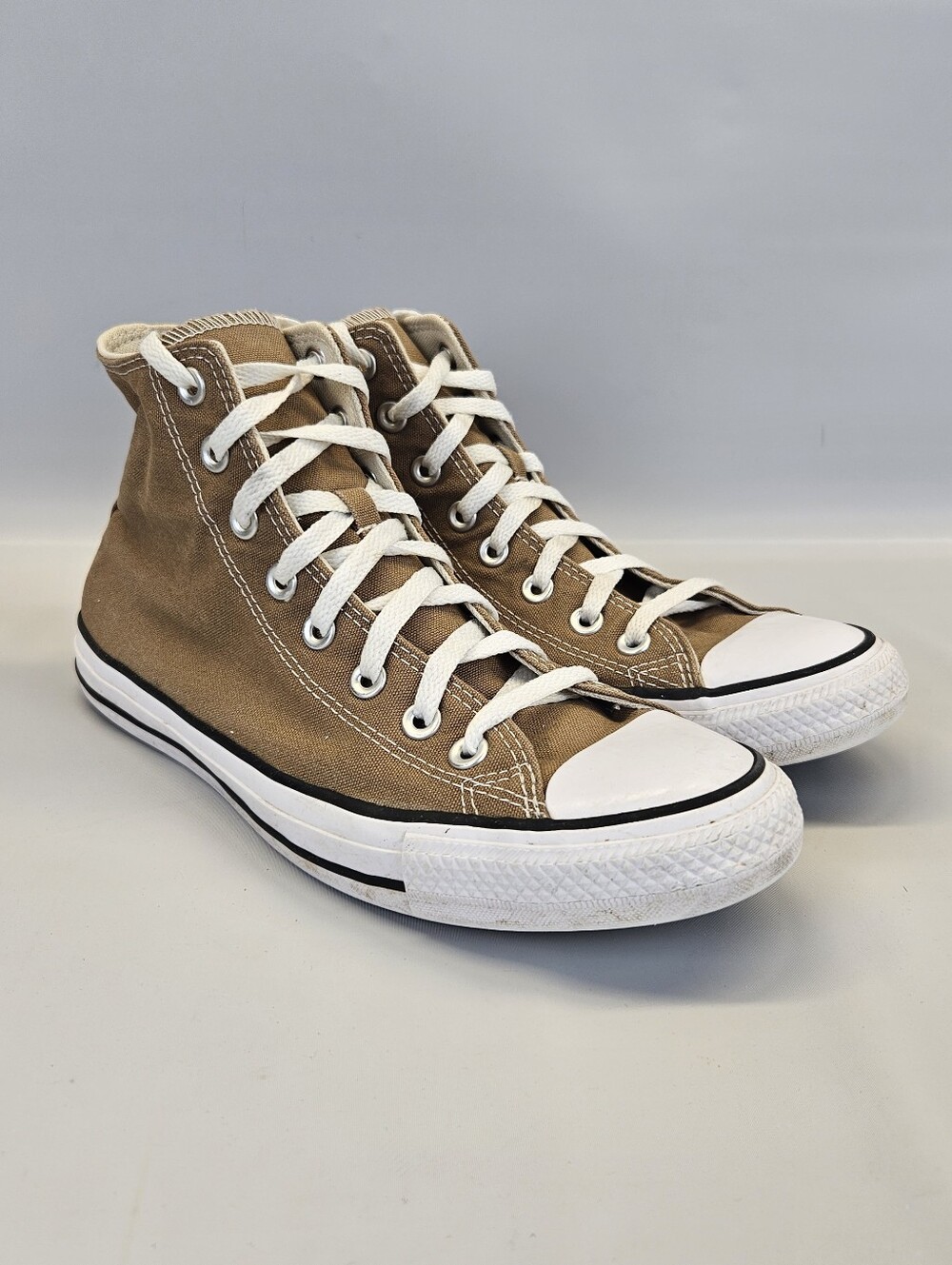 Converse Chuck Taylor All Star High Top Shoes Brown Tan Mens 8.5 Womens 10.5